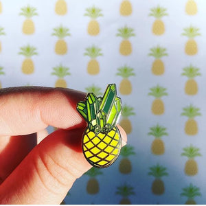 Emerald Pineapple Pin
